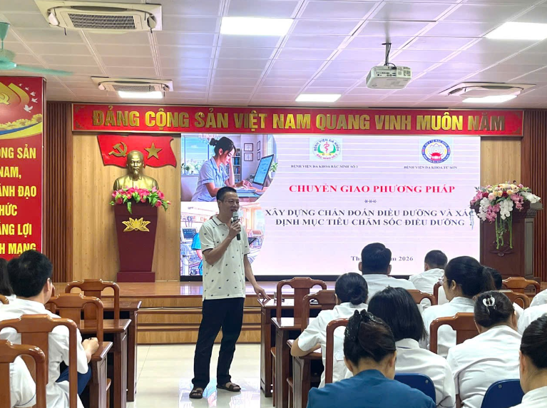 BỆNH VIỆN ĐA KHOA BẮC NINH SỐ 2 CHUYỂN GIAO PHƯƠNG PHÁP XÂY DỰNG CHẨN ĐOÁN ĐIỀU DƯỠNG VÀ XÁC ĐỊNH MỤC TIÊU CHĂM SÓC CHO BỆNH VIỆN ĐA KHOA TỪ SƠN